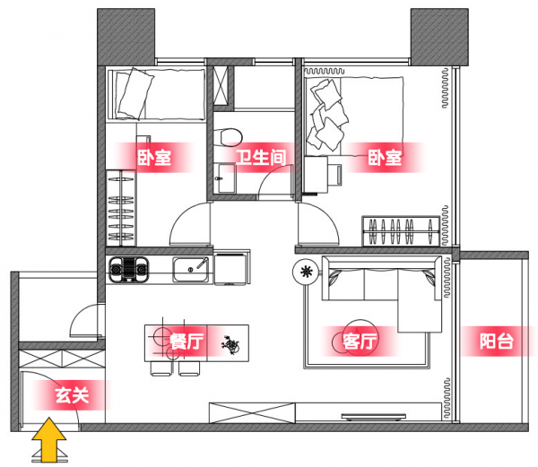 走進一戶75㎡的家，裝修不豪華卻很有氣質，小戶型裡的“教科書”
