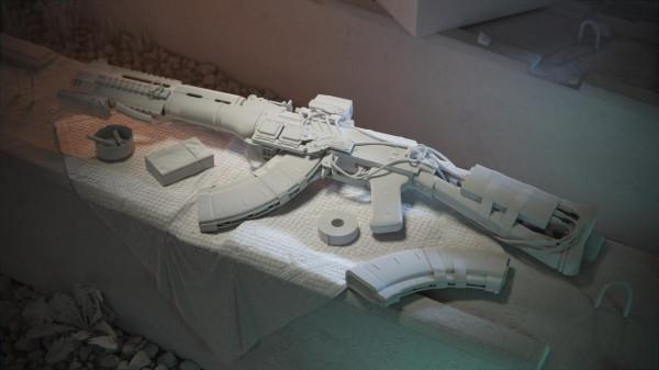 藝術 &vert; 俄羅斯藝術家Alexey Trofimov的&Acy;&Kcy;-45 &laquo;JACKAL&raquo;未來步槍