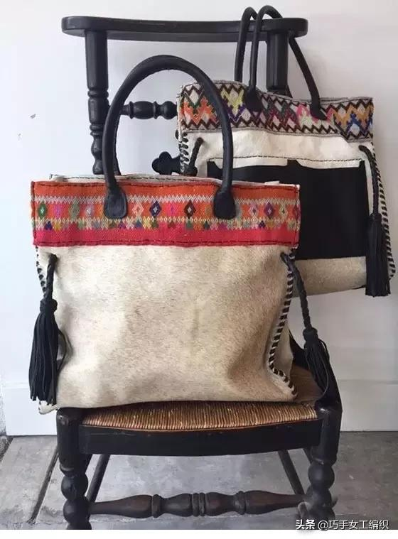她將幾塊錢的繡片縫在包包上，真的不能再美了