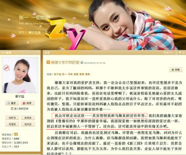 張寧益：與馬琳結束6年婚姻，恩愛如過眼雲煙，還鬧到了法庭