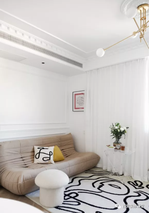 60㎡一室一廳法式小宅，兩人的浪漫家