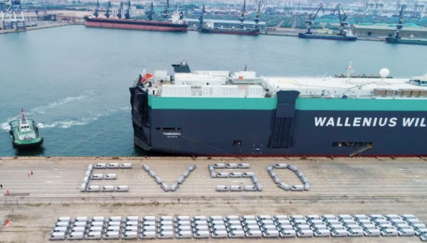 中國自主品牌130餘臺EV50新能源物流車出口北美國家 中國自主品牌130餘臺EV50新能源物流車出口北美國家