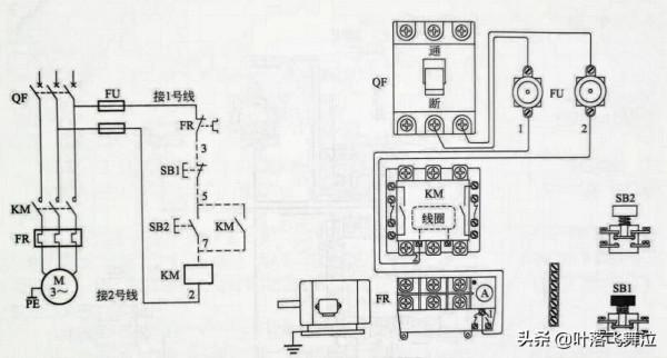 自鎖電路接線示意圖詳細步驟