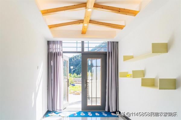 北京平谷金海湖淺山石語民宿，緊依大金山將軍關石河畔，LOFT別墅