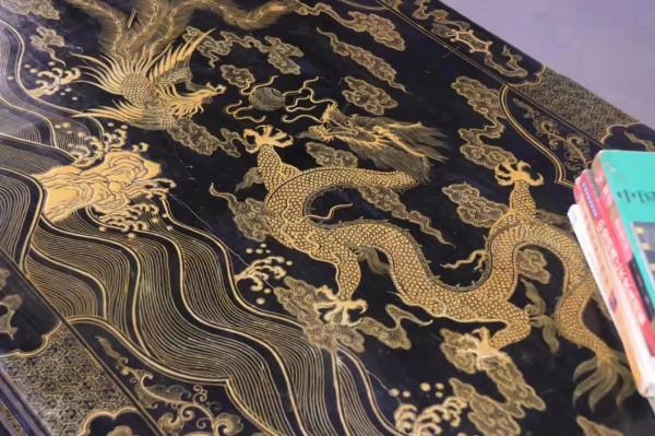 香幾，龍鳳呈祥•書桌，鐵力木畫案