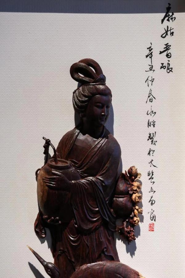 小葉紫檀 | 麻姑晉釀 掛屏