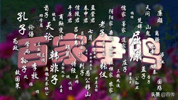 泱泱大國，變為100多個國家，持續500多年，百家爭鳴直視戰國七雄