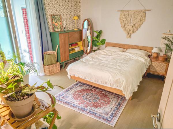 4室1廳，軟裝全靠女業主網購，本以為平平無奇，沒想到幸福感很強