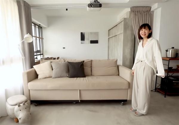 80後情侶相識4年，堅持不婚主義，把59㎡小家裝成極簡二人世界