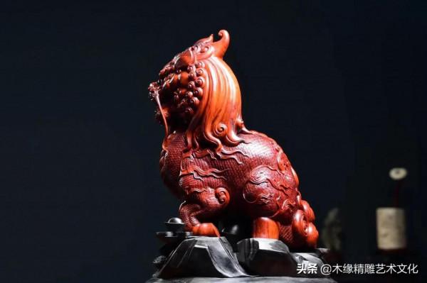 美寓雅器：小葉紫檀｜神獸麒麟