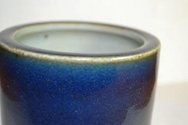 宣德酒藍釉香爐―鑑定