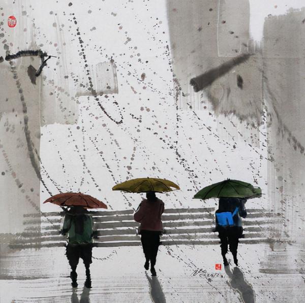 汪鈺元的彩墨畫,唯美詩意 汪鈺元的彩墨畫,唯美詩意