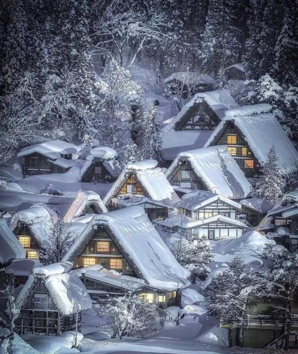 這樣的雪景，想一直住下去