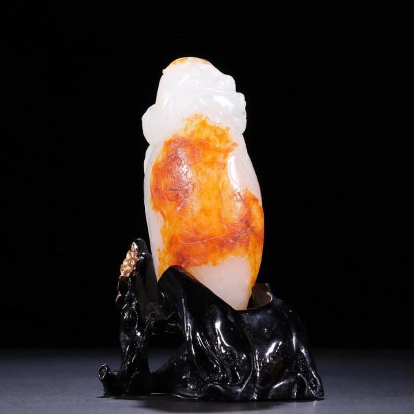 舊藏「和田玉籽料 祥龍 原石雕」 舊藏「和田玉籽料 祥龍 原石雕」