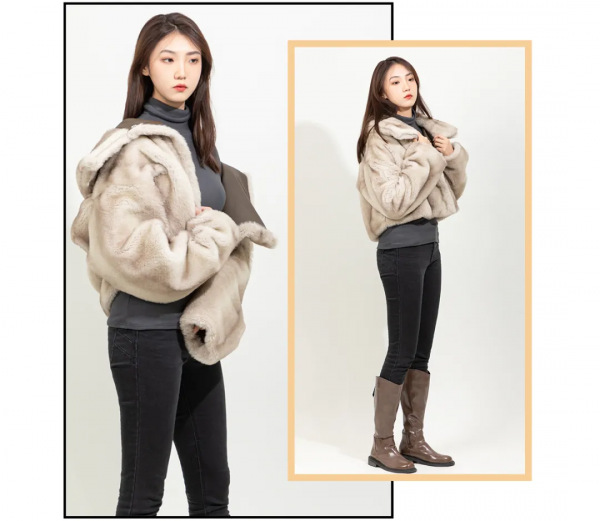 大衣+高筒靴，皮草+高筒靴！財閥千金穿搭