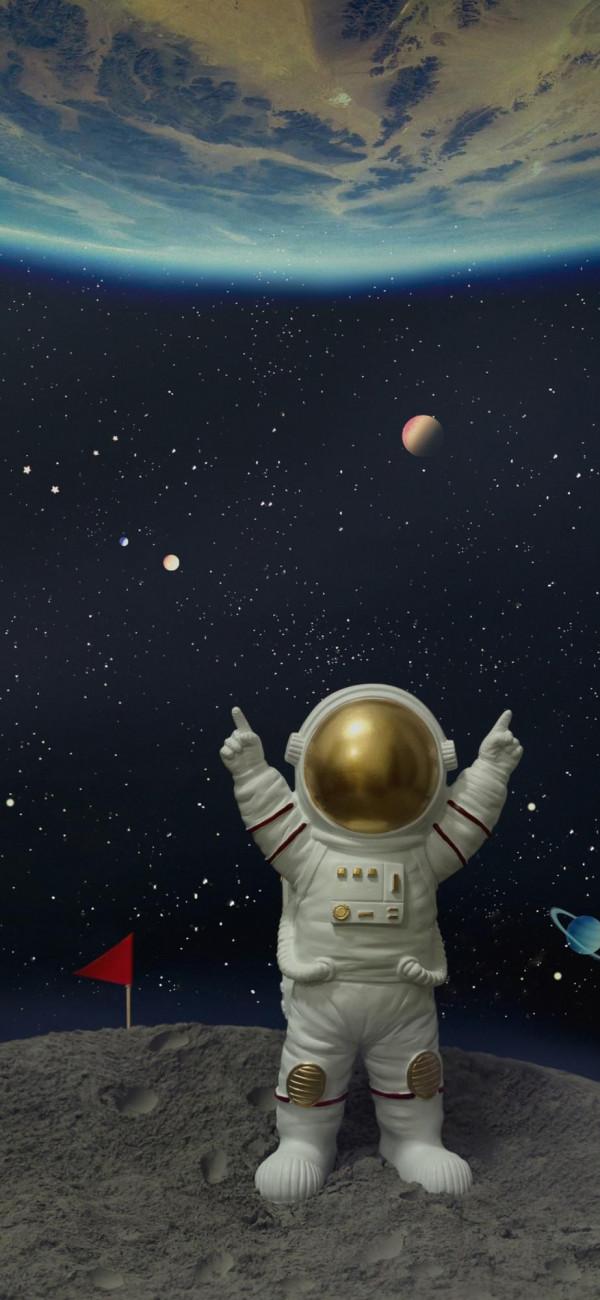 宇航員桌布｜總有一場相遇，帶著溫柔奔赴而來