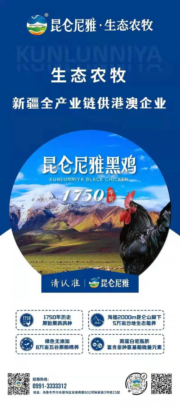鄉村振興 攜手同行 | 每日推薦：新疆特色產品——和田民豐尼雅黑雞