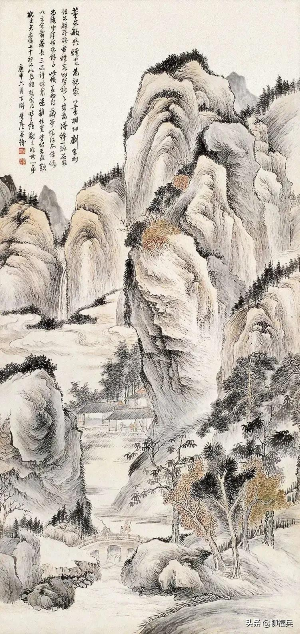 三十幅名家山水中堂，太養眼了