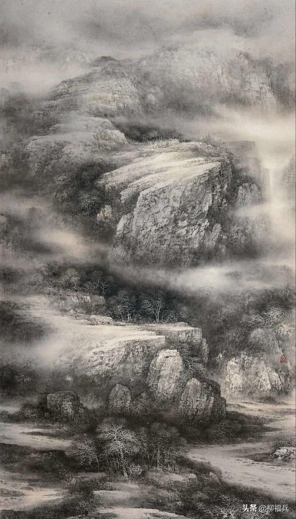 名家山水畫《疊翠圖》欣賞