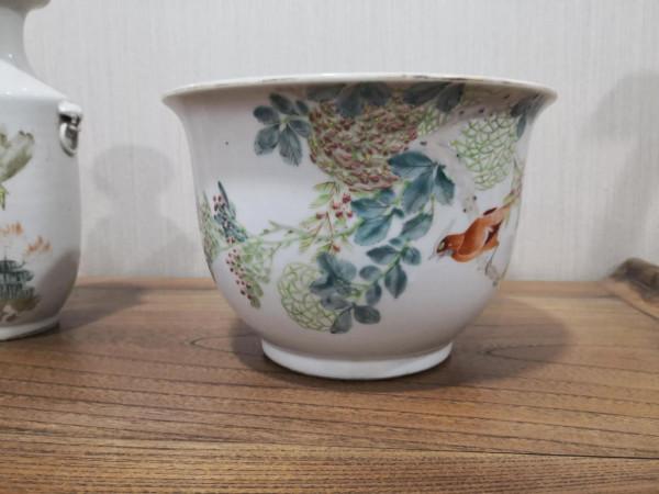 光緒淺絳瓷花盆 光緒淺絳瓷花盆