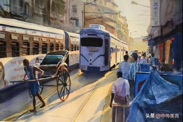 這光影構圖得簡直神了！他筆下風景畫細節也太到位了吧