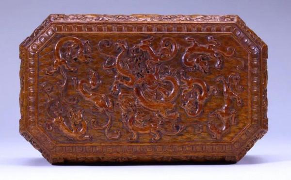 寶物眾鑑「4」舊藏黃花梨龍紋蓋盒