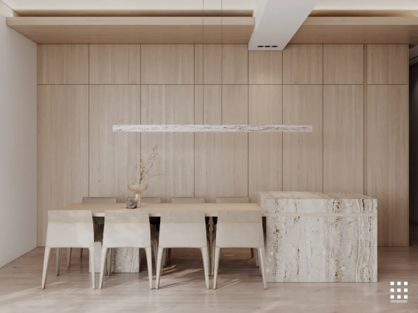 62㎡水泥灰+原木，溫暖舒適