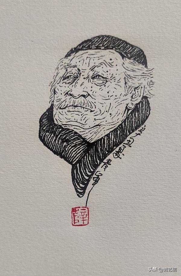 中國藝術名家肖像漫畫展