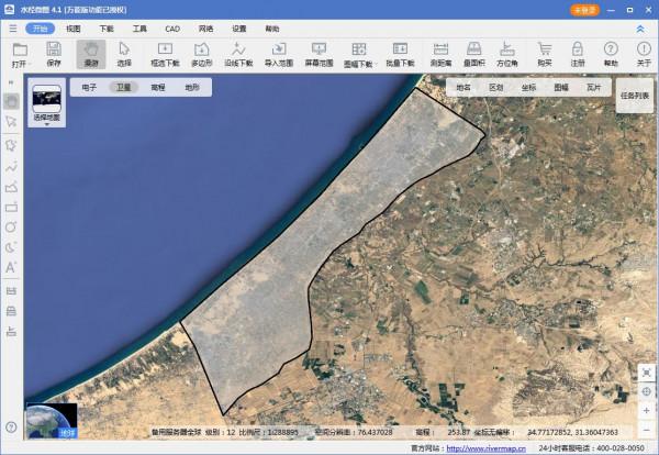 為什麼衛星地圖上加沙地區是模糊的？