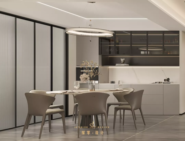 越低調越有品味!198㎡精裝房,背景牆巧設燈帶大理石,非常高階 越低調越有品味!198㎡精裝房,背景牆巧設燈帶大理石,非常高階