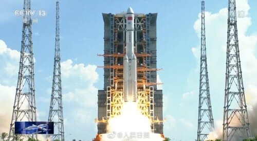 天舟三號貨運飛船發射