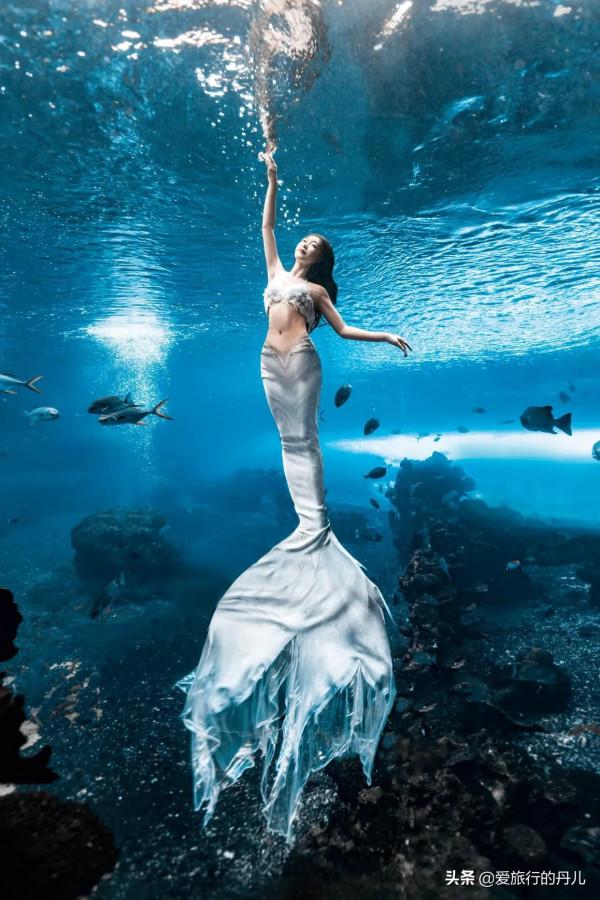 宣璐化身美人魚，優雅靈動，美麗動人
