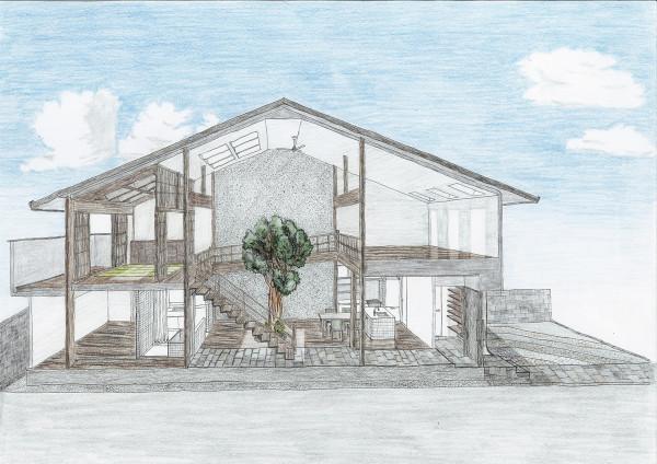 京都之宅,將庭院搬進家裡 京都之宅,將庭院搬進家裡