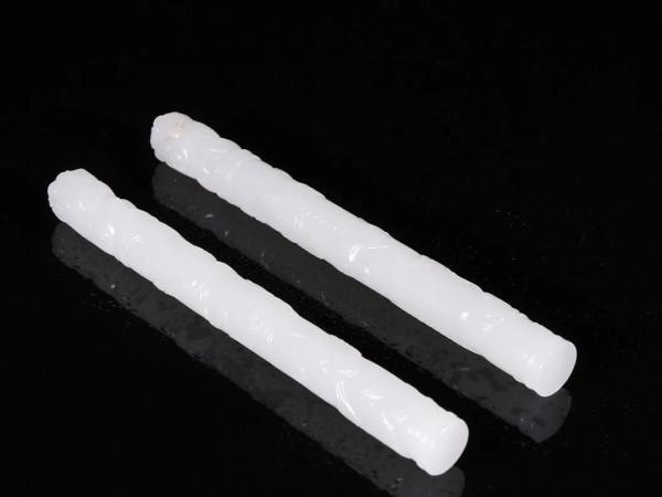 【和田玉 祥龍 軸棍一對】