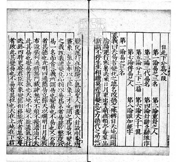 周易兼義九卷十三經注疏所收