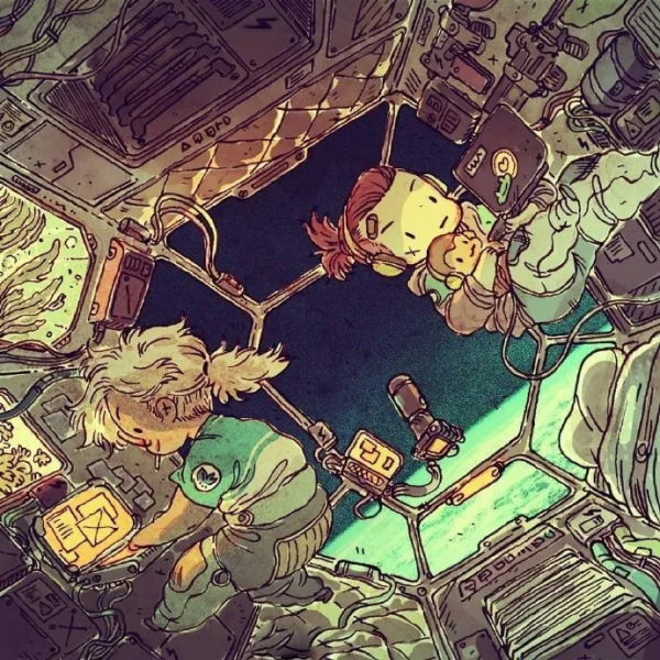 科幻插畫：宛若宮崎駿作品的激萌畫面