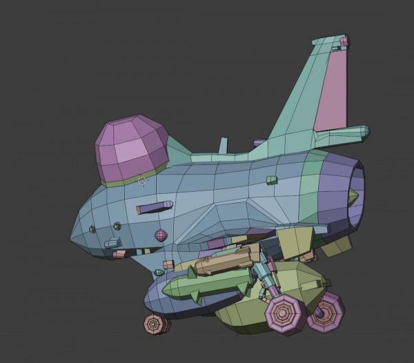 q版殲10戰鬥機粗模已完結