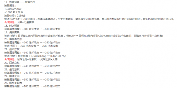 王者榮耀S26賽季:大批裝備調整,肉裝加強/法裝削弱,粉刀重做 王者榮耀S26賽季:大批裝備調整,肉裝加強/法裝削弱,粉刀重做