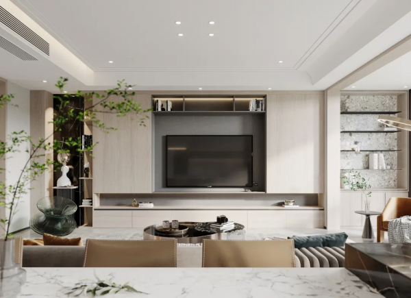 多功能電視背景牆，才是高定的新趨勢