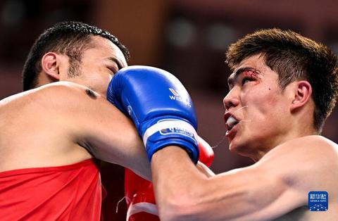全運會-拳擊男子75公斤級：託合塔爾別克·唐拉提汗奪冠