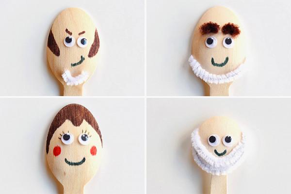 扭扭棒配合彩紙做的小木偶，簡單又可愛，幼兒園小朋友的最愛