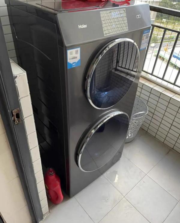 傳統洗衣機過時了！新式&OpenCurlyDoubleQuote;子母&rdquo;洗衣機整潔美觀省空間，太機智了