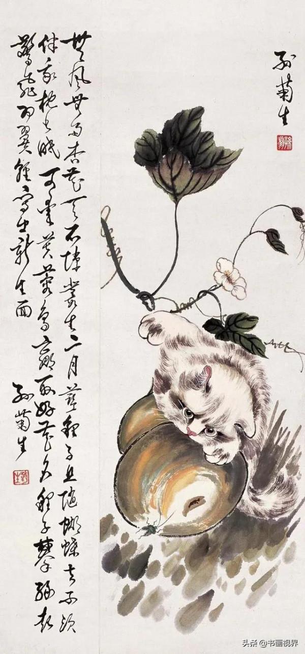 孫菊生筆下的貓有多精彩？看看這46幅國畫吧