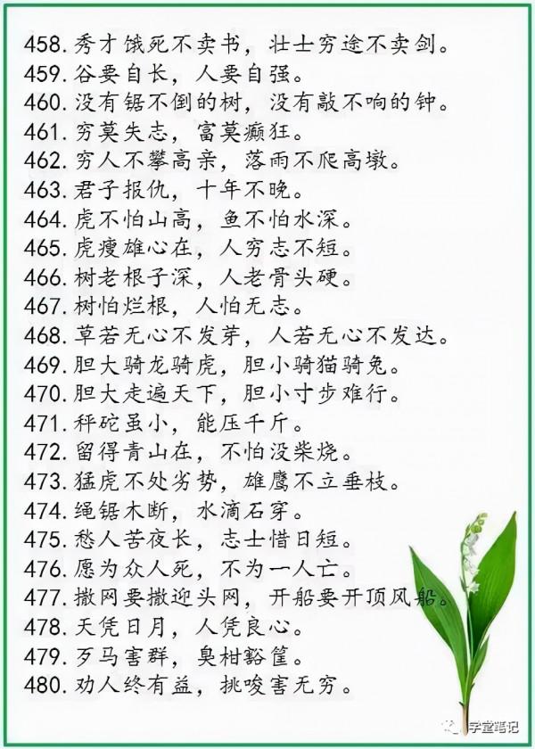 中華諺語庫裡邊的500條精髓諺語，堪稱中華國粹之一，細細品味