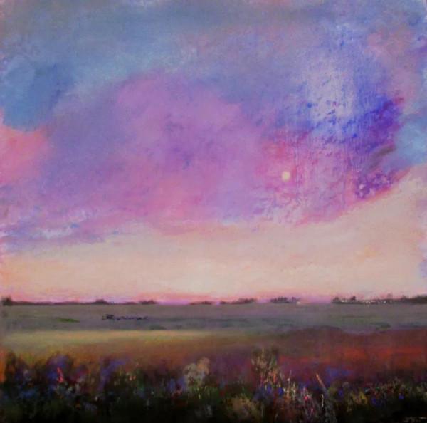 比利時女畫家伊芙&CenterDot;米勒粉彩畫中的天空之美，風景中最具情感