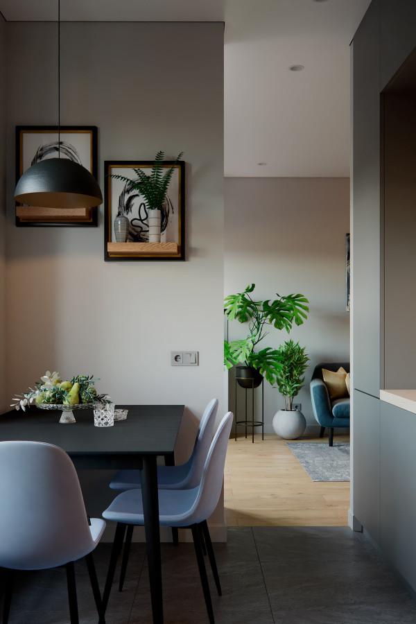 色彩的凝聚力！2間55平時尚小戶型裝修設計