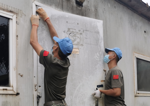 揚藍盔精神，展大國擔當&mdash;&mdash;中國第25批赴剛果（金）維和工兵分隊春節期間堅守施工一線