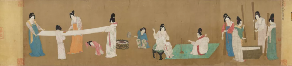 宋徽宗臨摹下的《搗練圖》,放大後,細節超震撼 宋徽宗臨摹下的《搗練圖》,放大後,細節超震撼