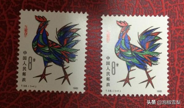 都是郵政發行,1981年雞郵票,為什麼會有公雞、母雞之分? 都是郵政發行,1981年雞郵票,為什麼會有公雞、母雞之分?