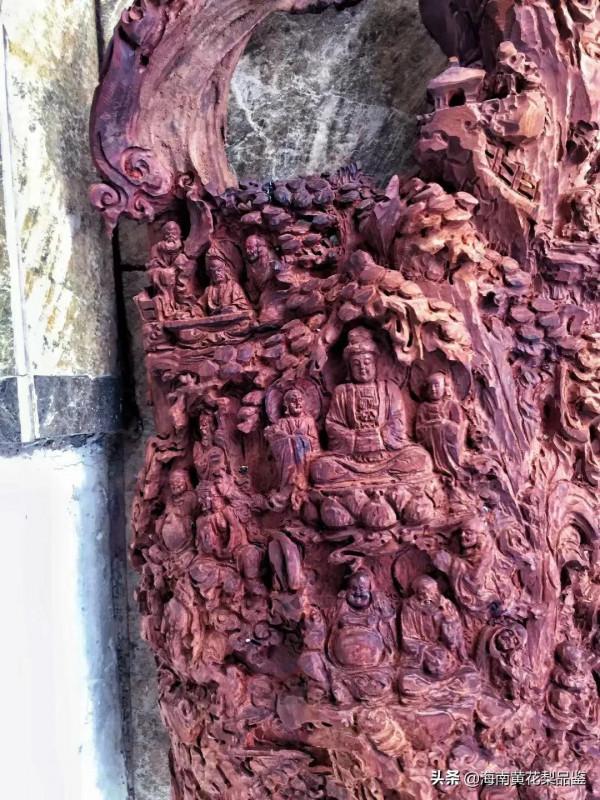 正統海南產—十八羅漢全身雕海南黃花梨老料百年老料終成羅漢